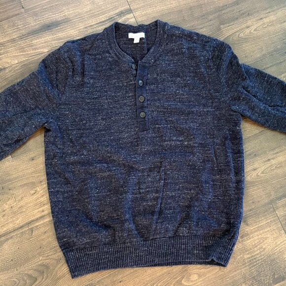 MEN'S GAP BLUE SWEATER MEN'S LARGE. DESIGNED & CRAFTED. - Picture 7 of 8